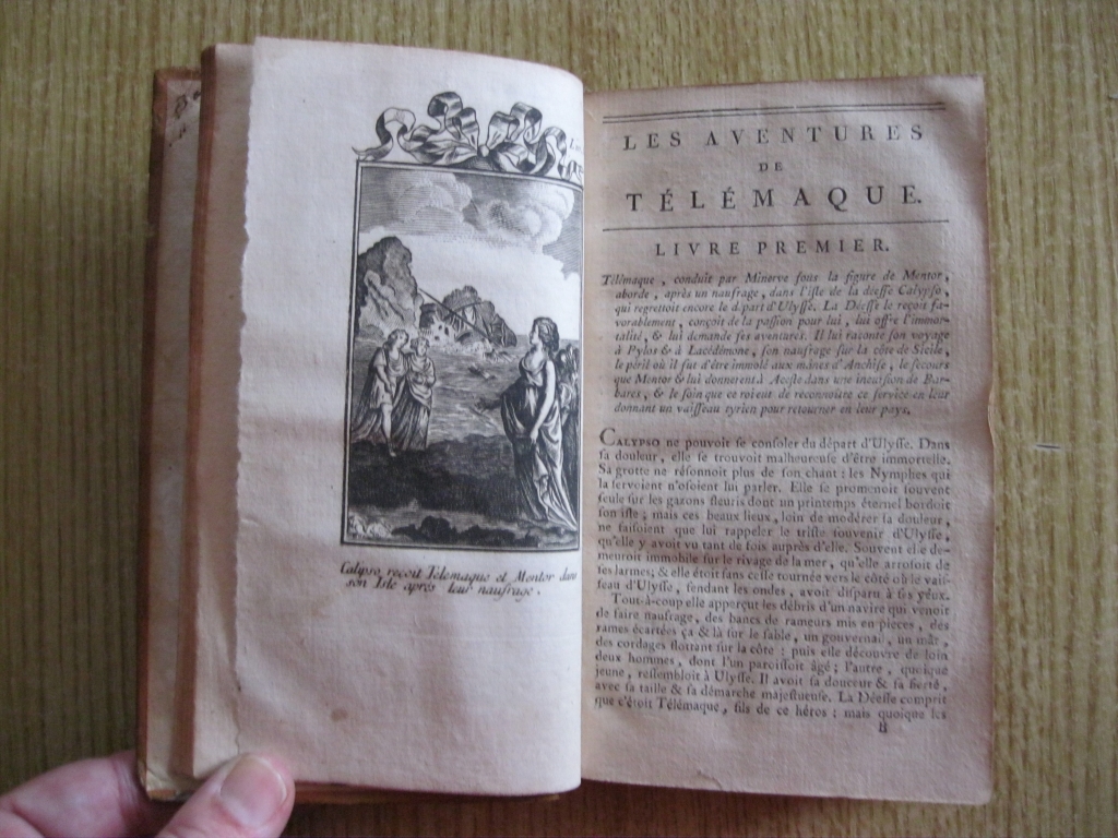 Les aventures de Télémaque. 1804. M. de Fénélon. Posee 8 grabados.